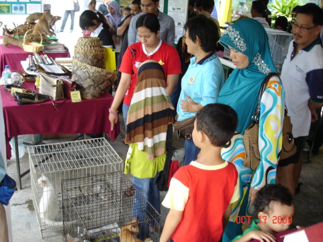 Sambutan Haiwan Se Dunia di Stesen Minyak Petronas BKE Seberang Jaya pada 17-10-2009